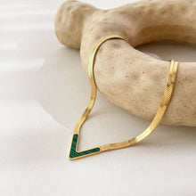 Load image into Gallery viewer, Cami "V" Gold Necklace
