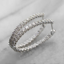 Load image into Gallery viewer, Daisy Oval Micro Paved CZ Earrings

