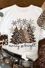 Load image into Gallery viewer, Leopard Christmas Tree Graphic Tee
