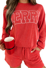 Load image into Gallery viewer, MerryChristmas Corded Pajama Set
