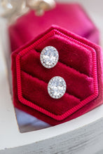 Load image into Gallery viewer, Owen - Oval Cut Sterling Silver Stud Earring
