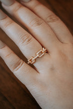 Load image into Gallery viewer, Lyka Links Sterling Silver Ring in Gold
