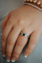 Load image into Gallery viewer, Stacy Sapphire Paired Silver Ring
