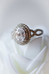 Jules Oval Cut Sterling Silver Ring