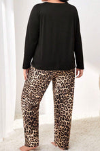 Load image into Gallery viewer, Leopard Plus Size Pajama Set
