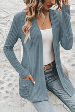 Load image into Gallery viewer, Stone Blue Ribbed Jacket
