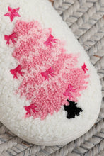 Load image into Gallery viewer, White Christmas Tree Plush Slippers
