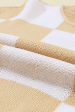 Load image into Gallery viewer, Checkered Oversized Sweater
