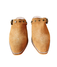 Load image into Gallery viewer, Drancy Western Mule in Tan
