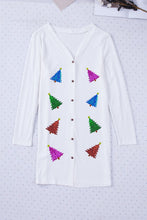 Load image into Gallery viewer, Sequin Christmas Tree Cardigan

