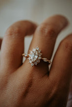 Load image into Gallery viewer, Ethel Marquise Cut Rose Gold Ring
