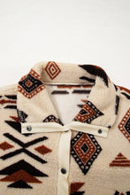 Load image into Gallery viewer, Geometric Half Zip Plush Sweatshirt
