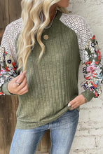 Load image into Gallery viewer, Green Floral Sleeve Top
