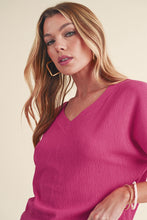 Load image into Gallery viewer, Crinkled V Neck Tee
