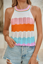 Load image into Gallery viewer, Multicolour Knit Sleeveless Top

