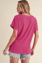 Load image into Gallery viewer, Crinkled V Neck Tee

