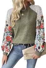 Load image into Gallery viewer, Green Floral Sleeve Top

