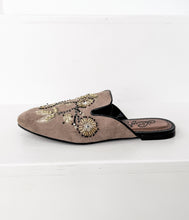 Load image into Gallery viewer, Floral Island Flats in Taupe
