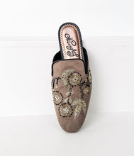 Load image into Gallery viewer, Floral Island Flats in Taupe
