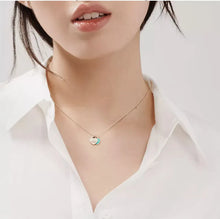 Load image into Gallery viewer, Fox Blue Heart Necklace
