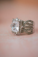 Load image into Gallery viewer, Janessa 2PC Sterling Silver Ring Set
