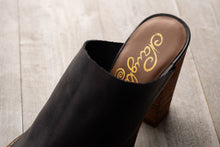 Load image into Gallery viewer, Hallie Heeled Genuine Leather Sandal in Black by Naughty Monkey 
