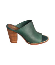 Load image into Gallery viewer, Hallie Heeled Genuine Leather Sandal in Teal by Naughty Monkey
