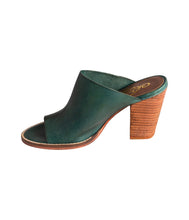 Load image into Gallery viewer, Hallie Heeled Genuine Leather Sandal in Teal by Naughty Monkey

