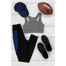 Load image into Gallery viewer, Ready to Ship | The Billie- Blue Panel Full Length Leggings
