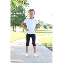 Load image into Gallery viewer, Julia Rose kids luxe leggings capris and biker shorts, Kids wearing Julia Rose luxe leggings
