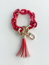 Load image into Gallery viewer, Acrylic Wristlet Keychain &quot;Red&quot;
