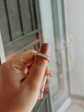 Load image into Gallery viewer, Georgia Pear-Shaped Band Sterling Silver Ring
