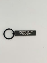 Load image into Gallery viewer, Drive Safe Black Keychain
