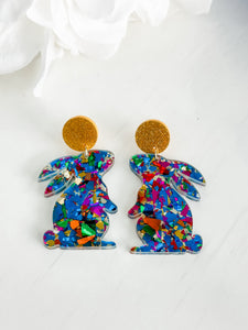 "All That Glitters" Bunny Earrings