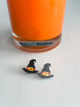 Load image into Gallery viewer, &quot;Halloween Black Hats&quot; Studs
