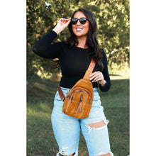 Load image into Gallery viewer, Boho vintage sling bag with adjustable crossbody strap
