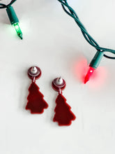 Load image into Gallery viewer, &quot;Christmas Tree Brown&quot; Dangle Earrings
