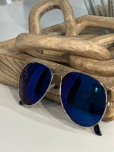 Load image into Gallery viewer, Ava Aviators "Blue Silver"
