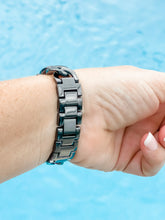 Load image into Gallery viewer, &quot;Stunning Stella&quot; Black Stainless Watch Band
