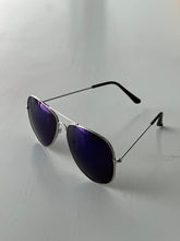 Load image into Gallery viewer, Ava Aviators "Dark Blue Silver"
