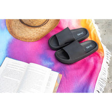Load image into Gallery viewer, Ready to Ship | Black Insanely Comfy -Beach or Casual Slides
