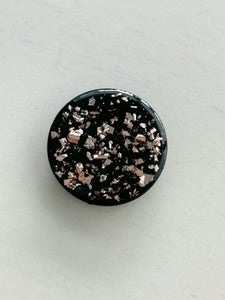 Glitz and Glam "Black Light Rose Gold" Phone Grip