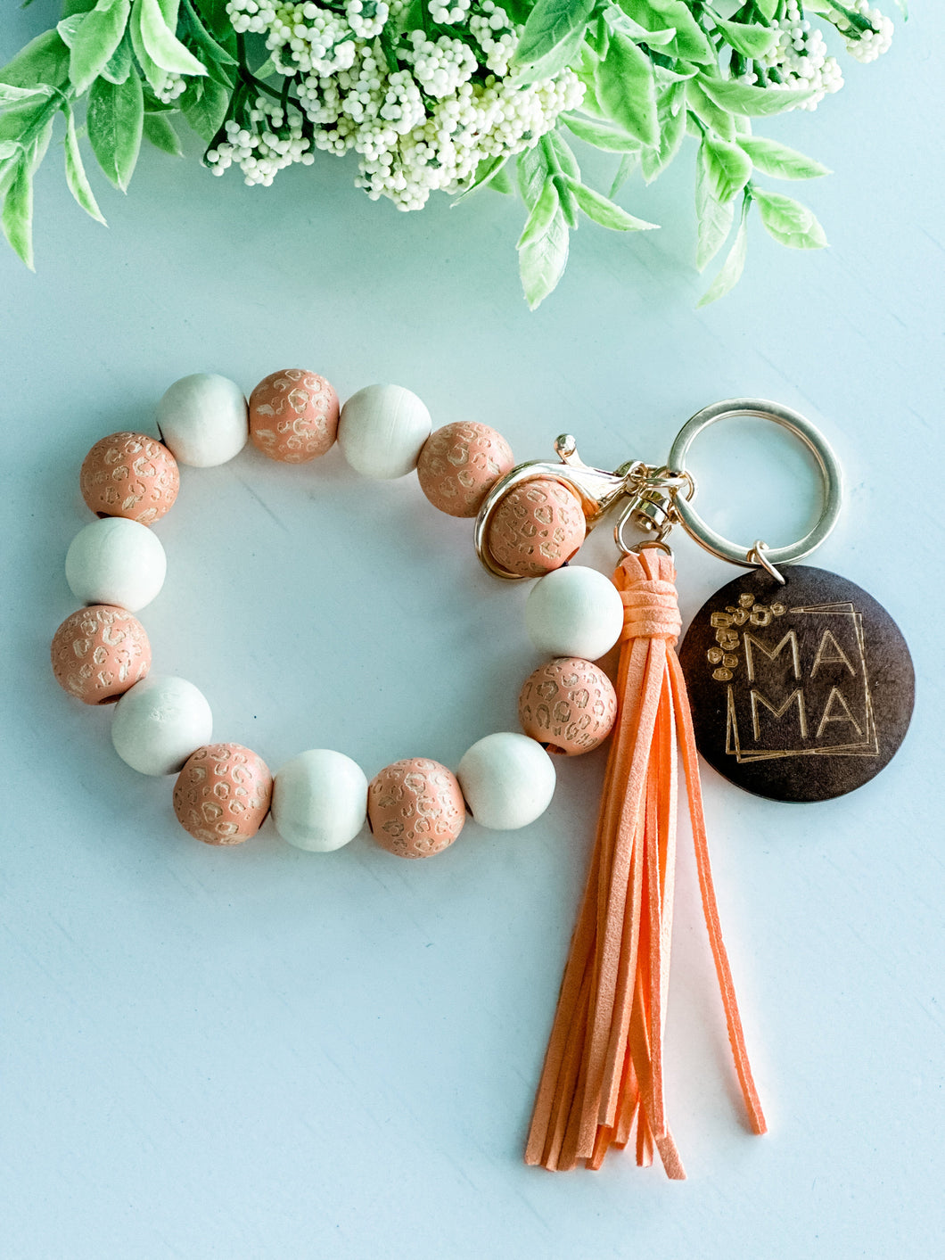 Mama Wristlet Keychain 