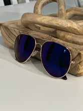Load image into Gallery viewer, Ava Aviators "Dark Blue Gold"
