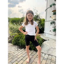 Load image into Gallery viewer, Julia Rose kids luxe leggings capris and biker shorts, Kids wearing Julia Rose luxe leggings
