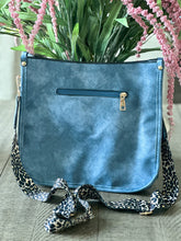 Load image into Gallery viewer, Large Crossbody Purse &quot;Blue&quot;
