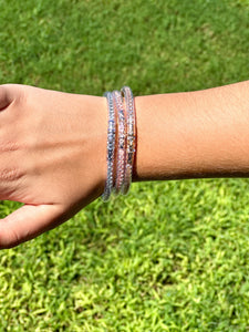 Glam Out Rhinestone Bracelet "Rose Gold"