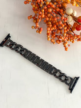 Load image into Gallery viewer, &quot;Stunning Stella&quot; Black Stainless Watch Band

