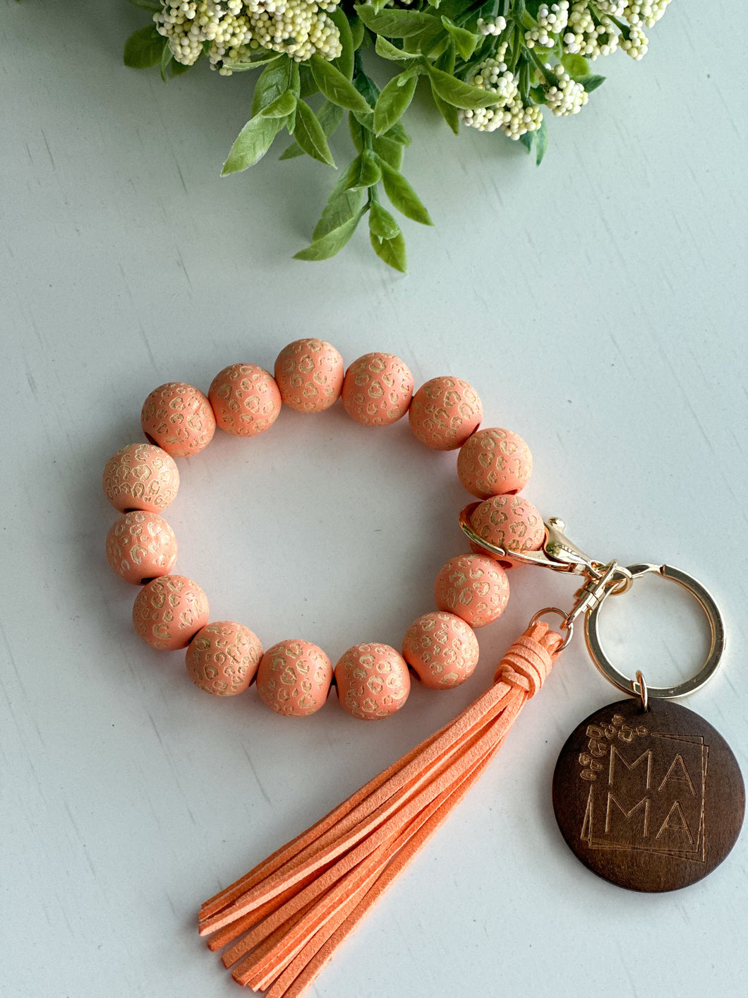 Mama Wristlet Keychain 