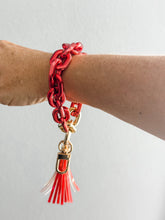 Load image into Gallery viewer, Acrylic Wristlet Keychain &quot;Red&quot;
